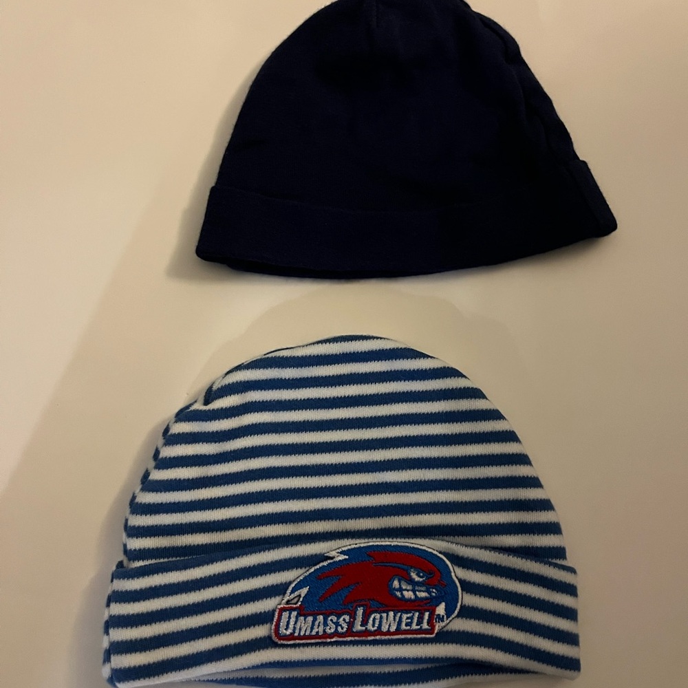 U MASS Lowell infant hats